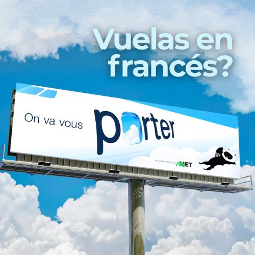 Porter Airlines debuta campaña en francés en Montreal