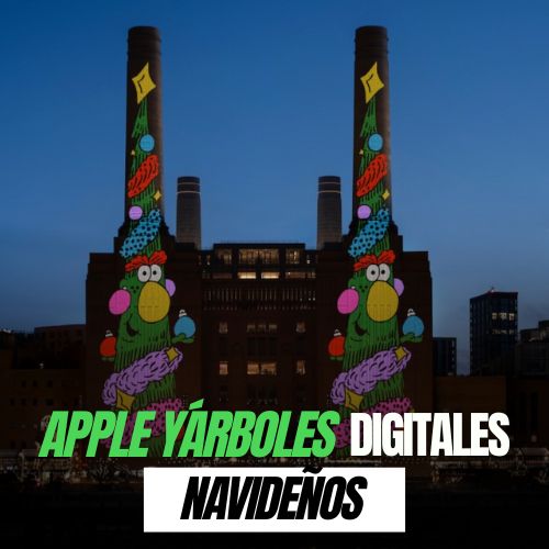Apple ilumina Battersea con árboles digitales