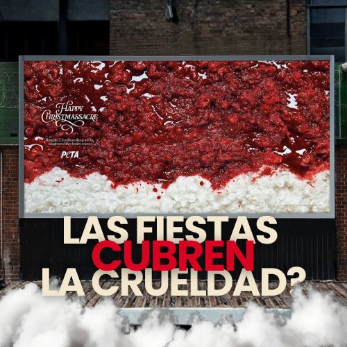 Peta convierte la Navidad en terror vegano