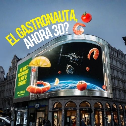Waitrose lleva “The Gastronaut” a 3D en Piccadilly