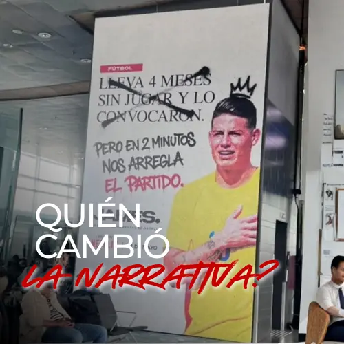 Netflix transforma críticas a James Rodríguez en campaña OOH