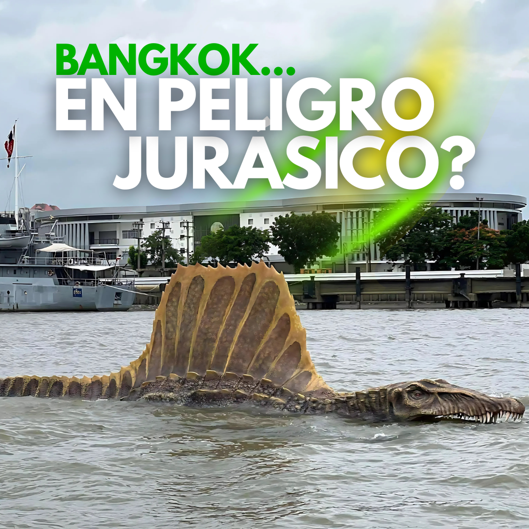 Espinosaurio invade Bangkok para Jurassic World