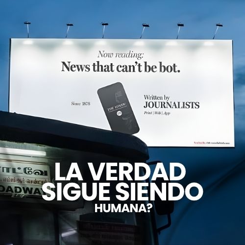 Escrito por periodistas, no por algoritmos