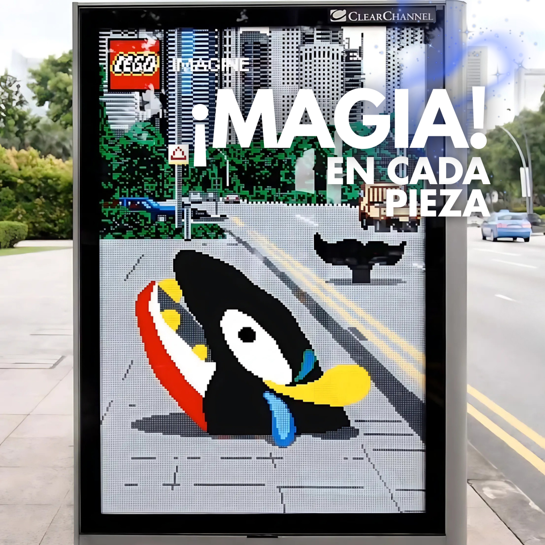 LEGO y Ogilvy transforman mupis en ilusiones ópticas con 97,000 piezas