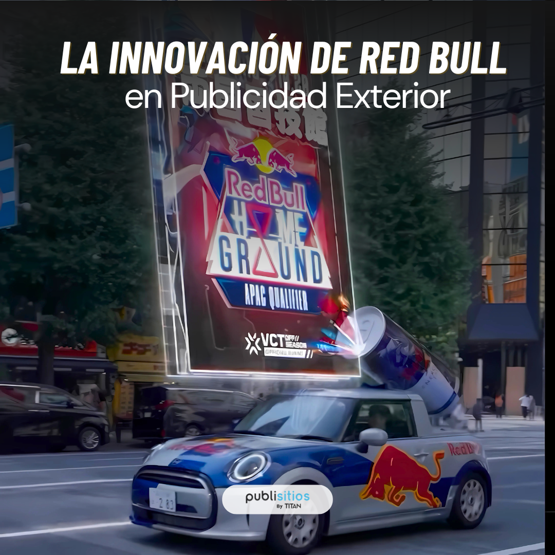 La Innovación de Red Bull en Publicidad Exterior: Una Estrategia Impactante