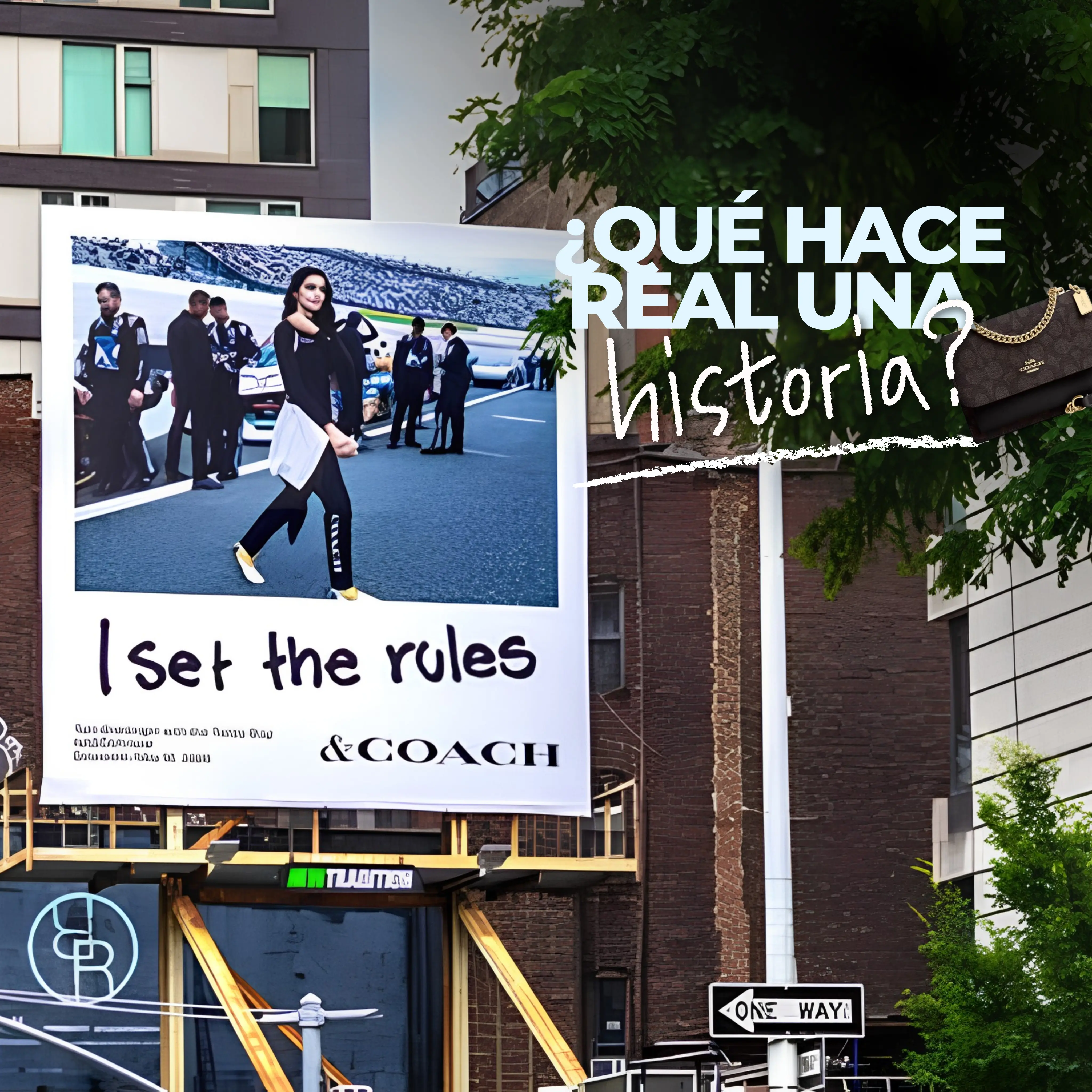 Coach transforma historias Gen Z en una campaña de publicidad exterior