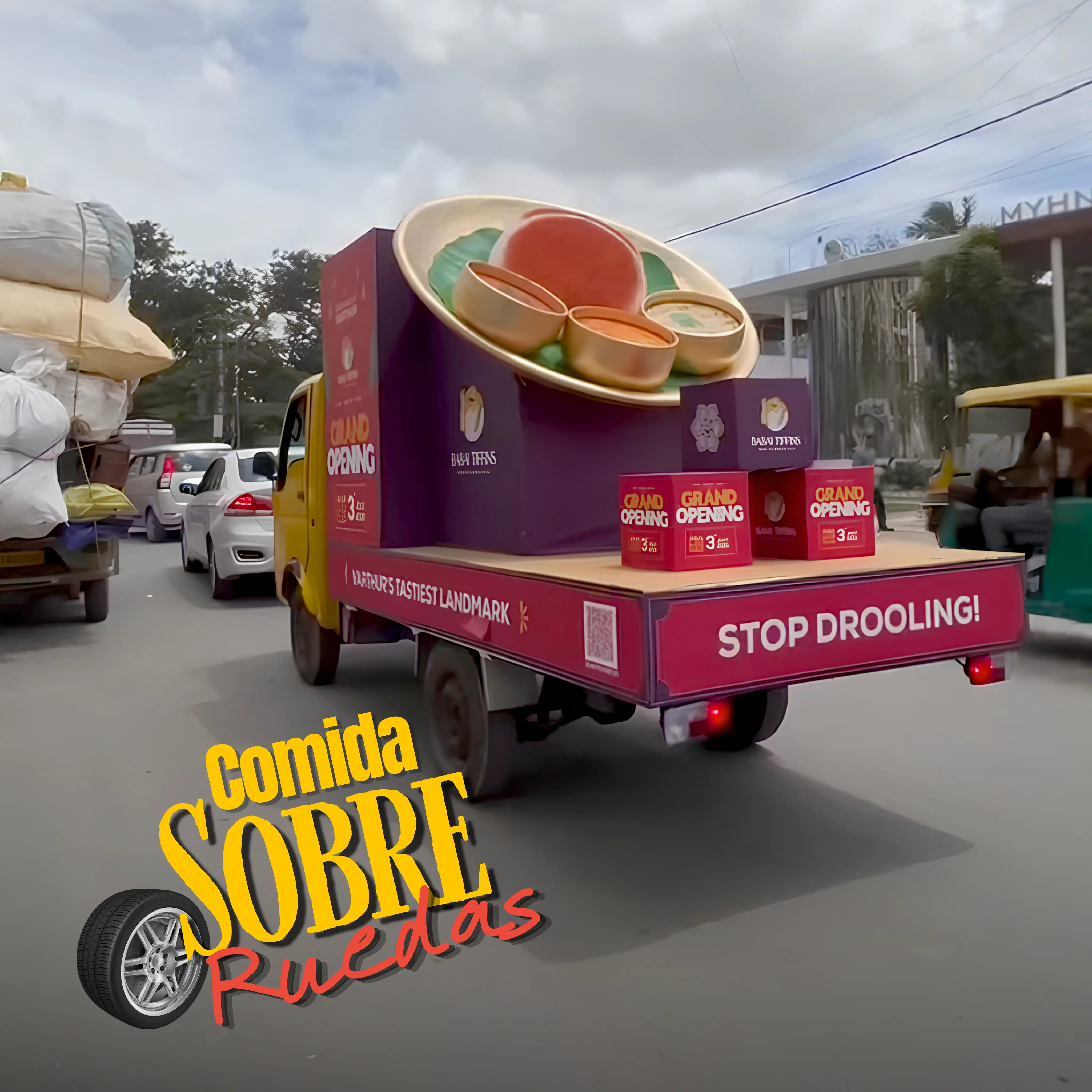 Babai Tiffins transforma Bengaluru con un billboard móvil