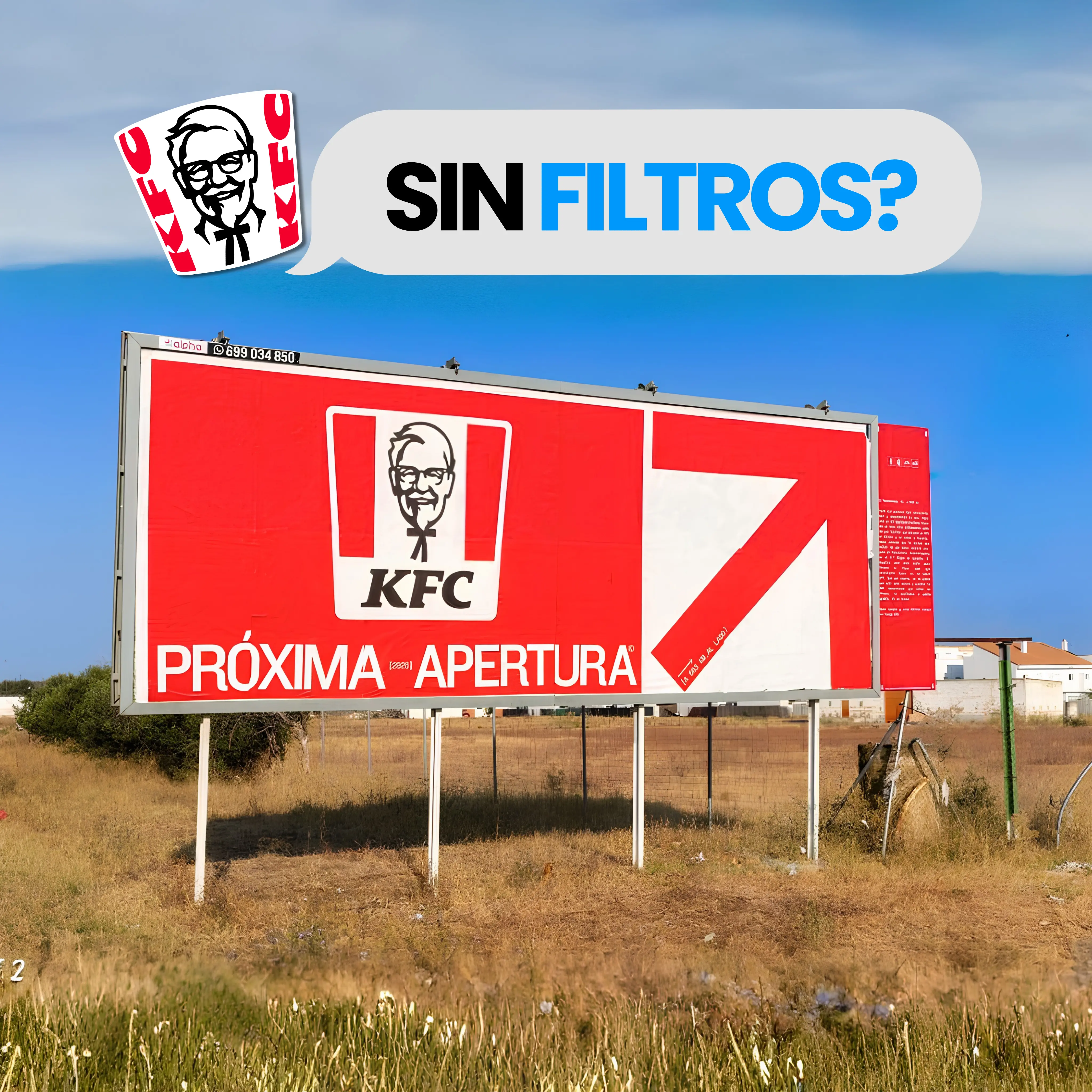 KFC sorprende a un usuario con una campaña OOH en Alicante