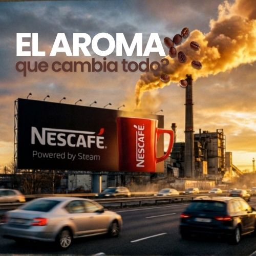 Nescafé convierte humo industrial en vapor de café