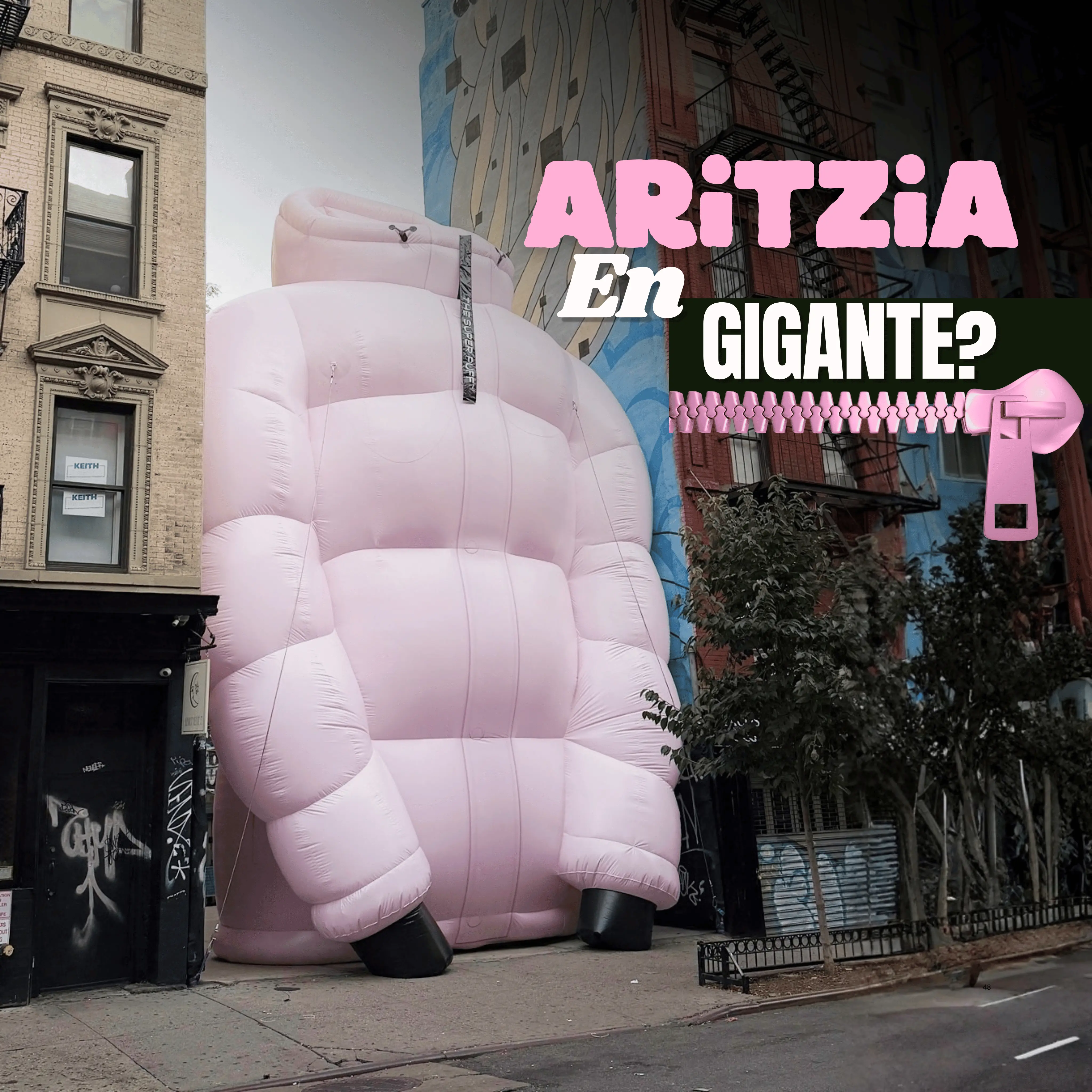 Aritzia convierte el Super Puff en una instalación gigante en Nueva York | Publisitios