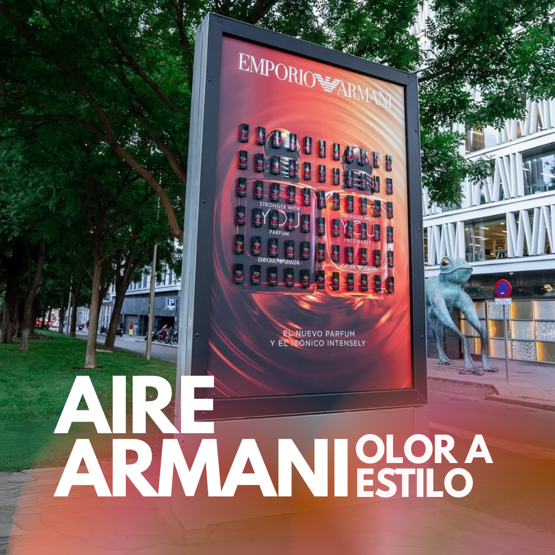 Emporio Armani lleva su fragancia a las calles de Madrid