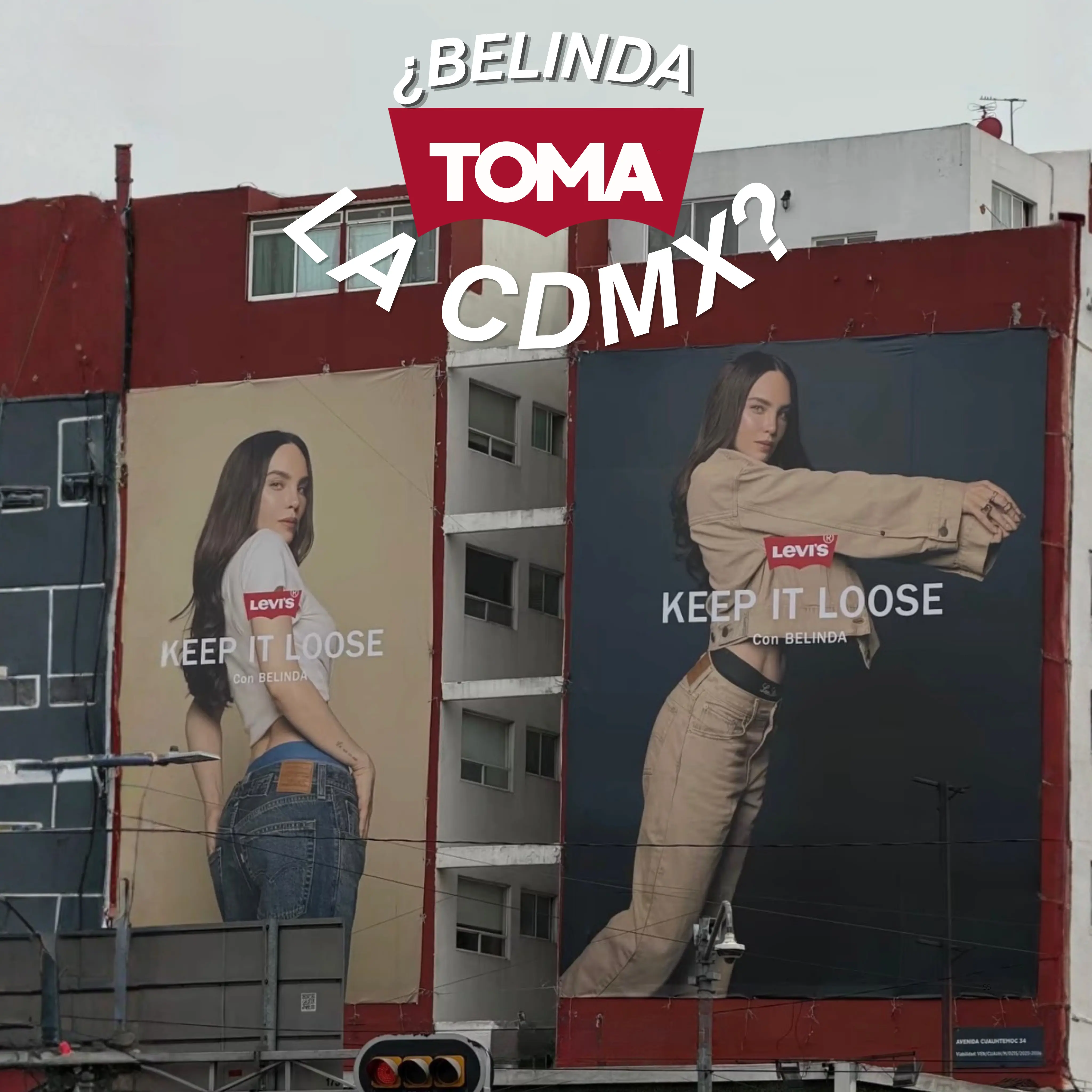 Belinda x Levi’s “Keep It Loose” toma espectaculares de la CDMX