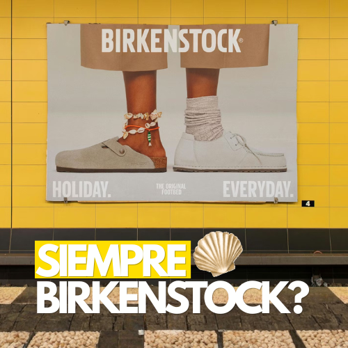 Publicidad exterior de Birkenstock: identidad global y versatilidad