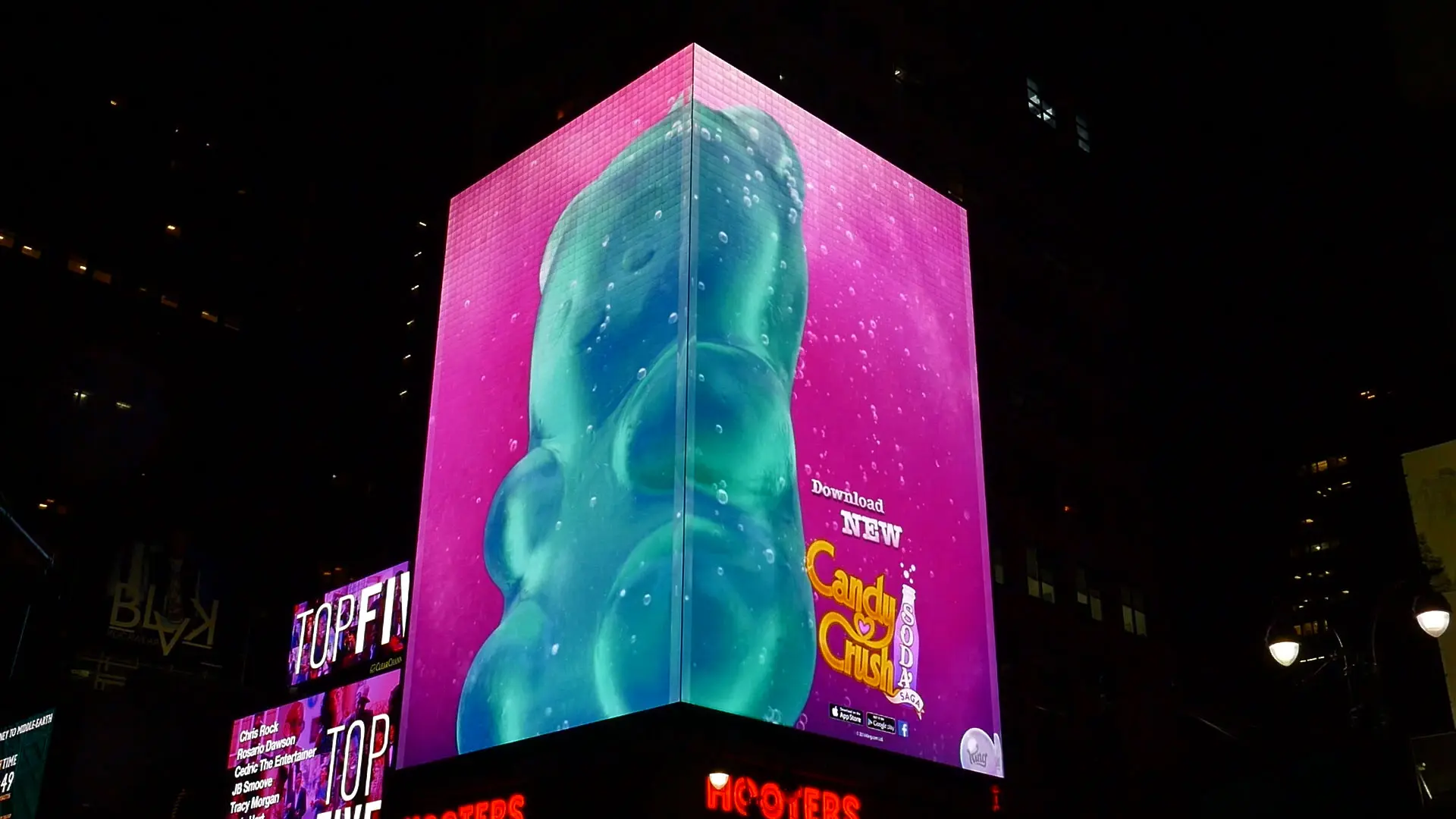 Pantalla Digital de Publicidad de Candy Crush
