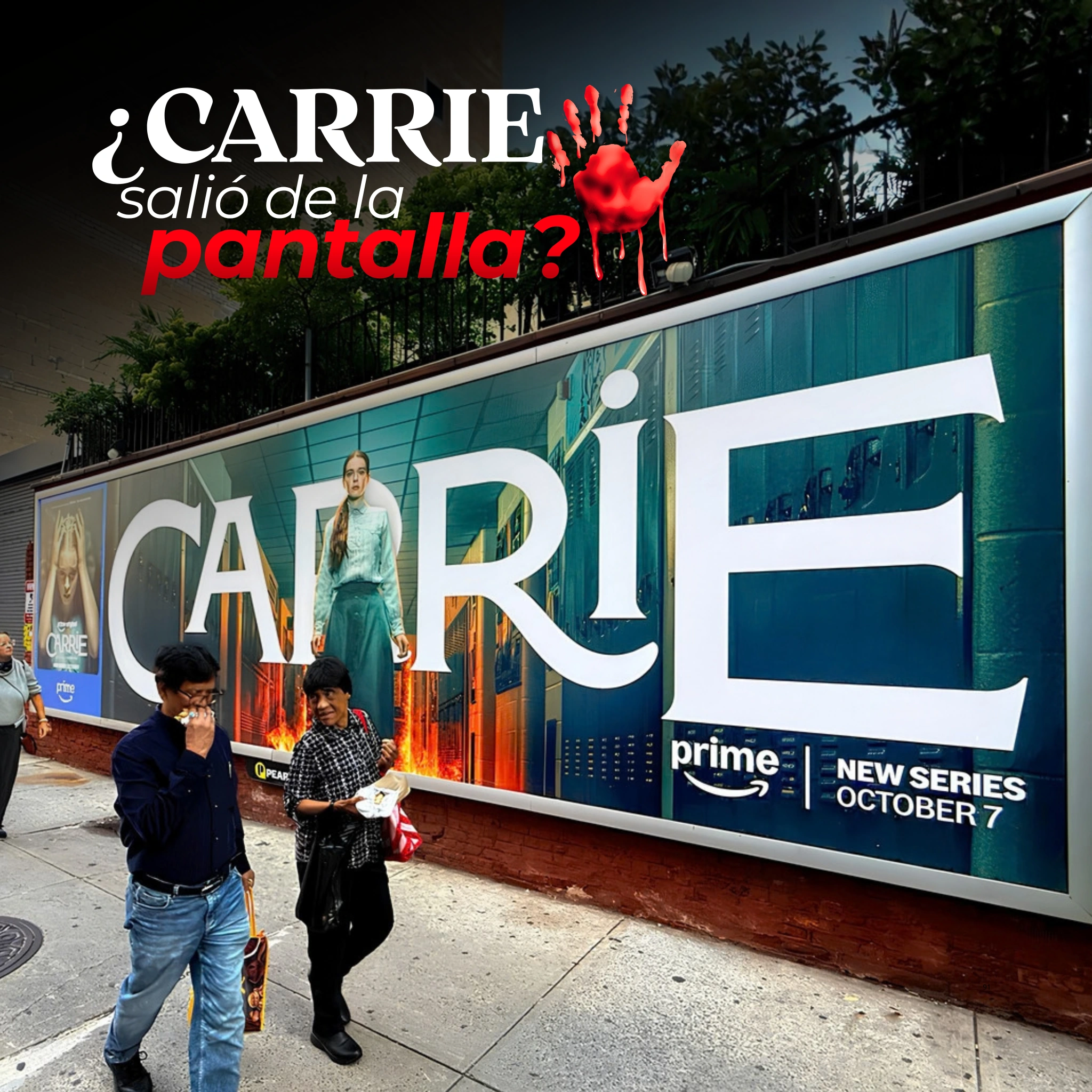 Carrie llega a Prime Video con una campaña OOH a nivel de calle en Nueva York