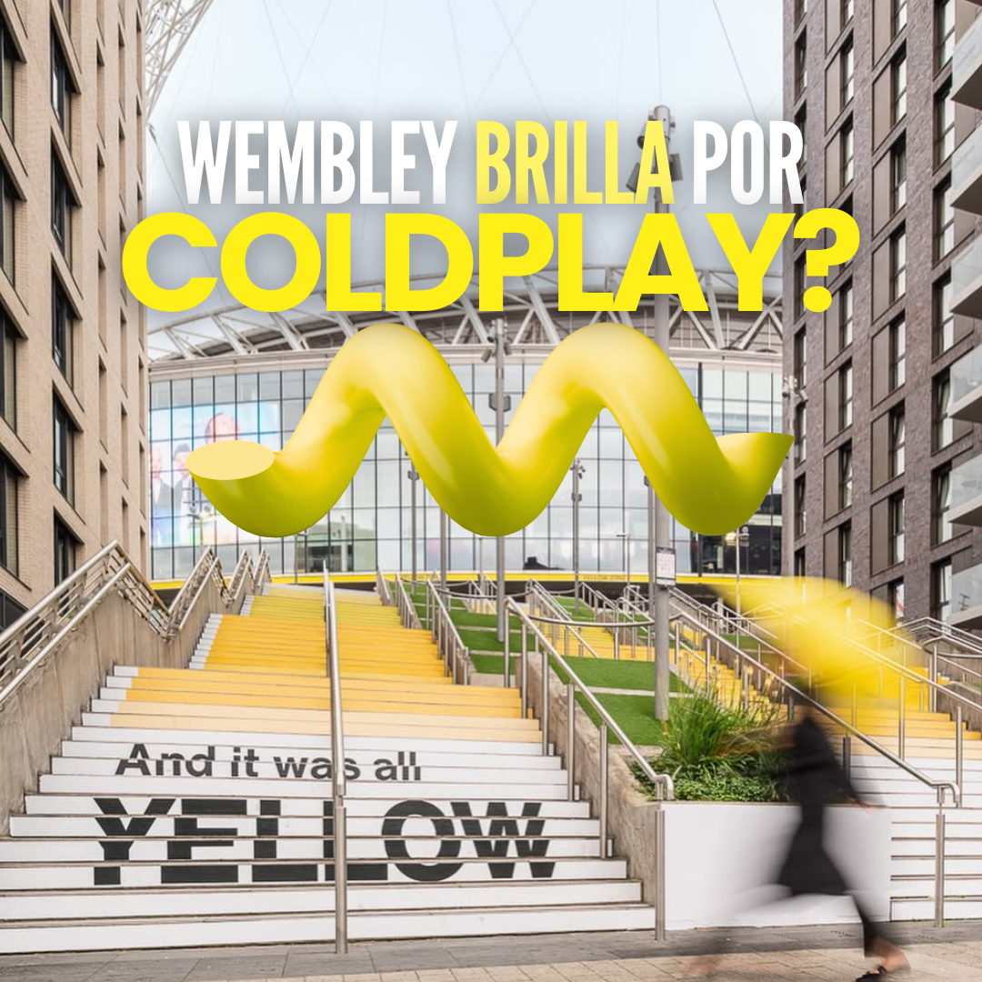 Wembley Park se tiñe de amarillo por Coldplay