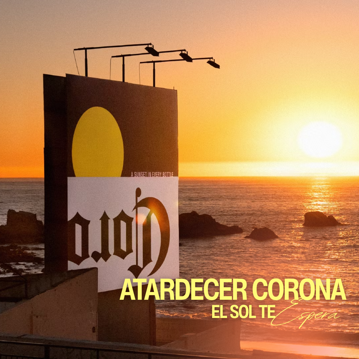 Corona revela su atardecer oculto en campaña OOH internacional
