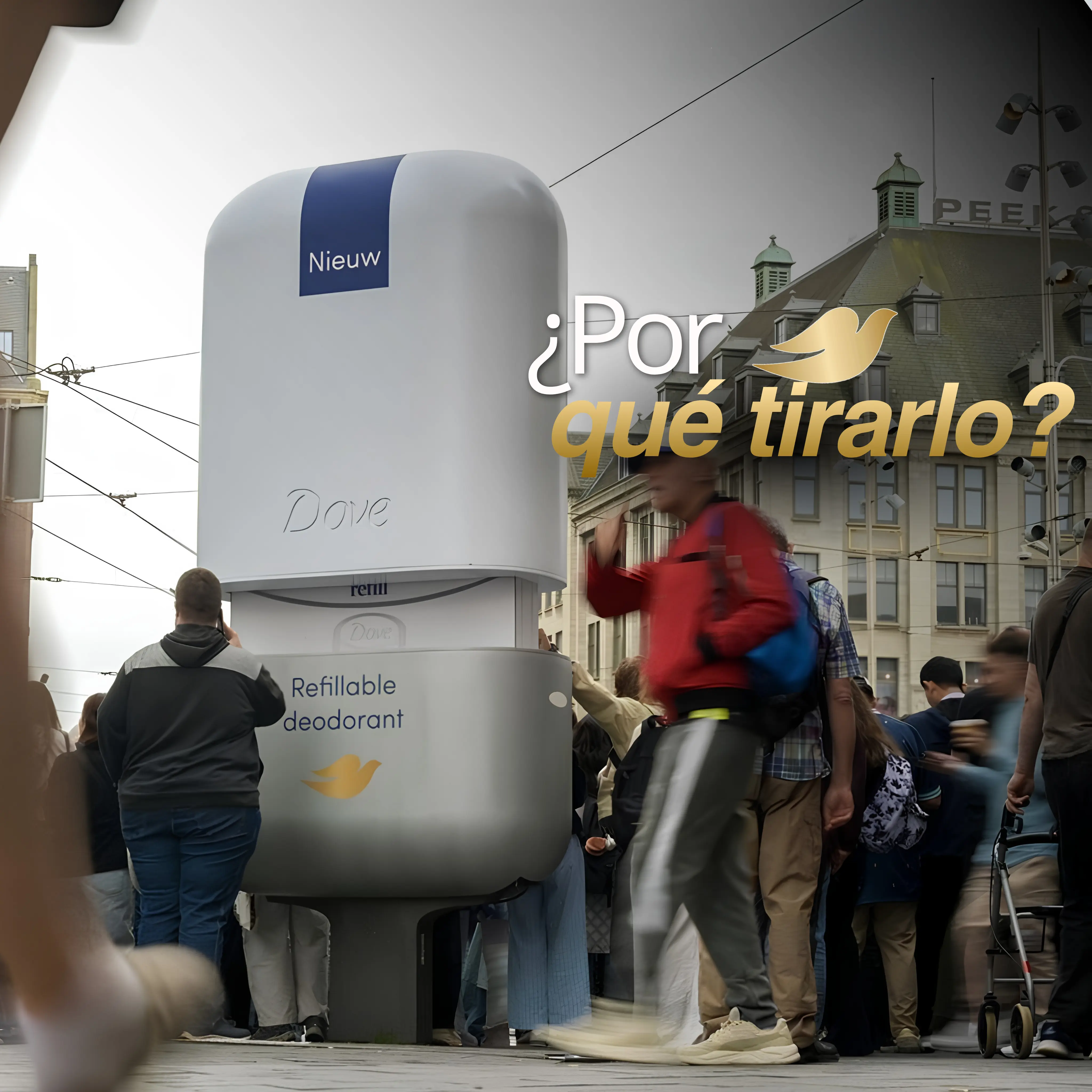 Dove convierte OOH en experiencia interactiva con su desodorante recargable