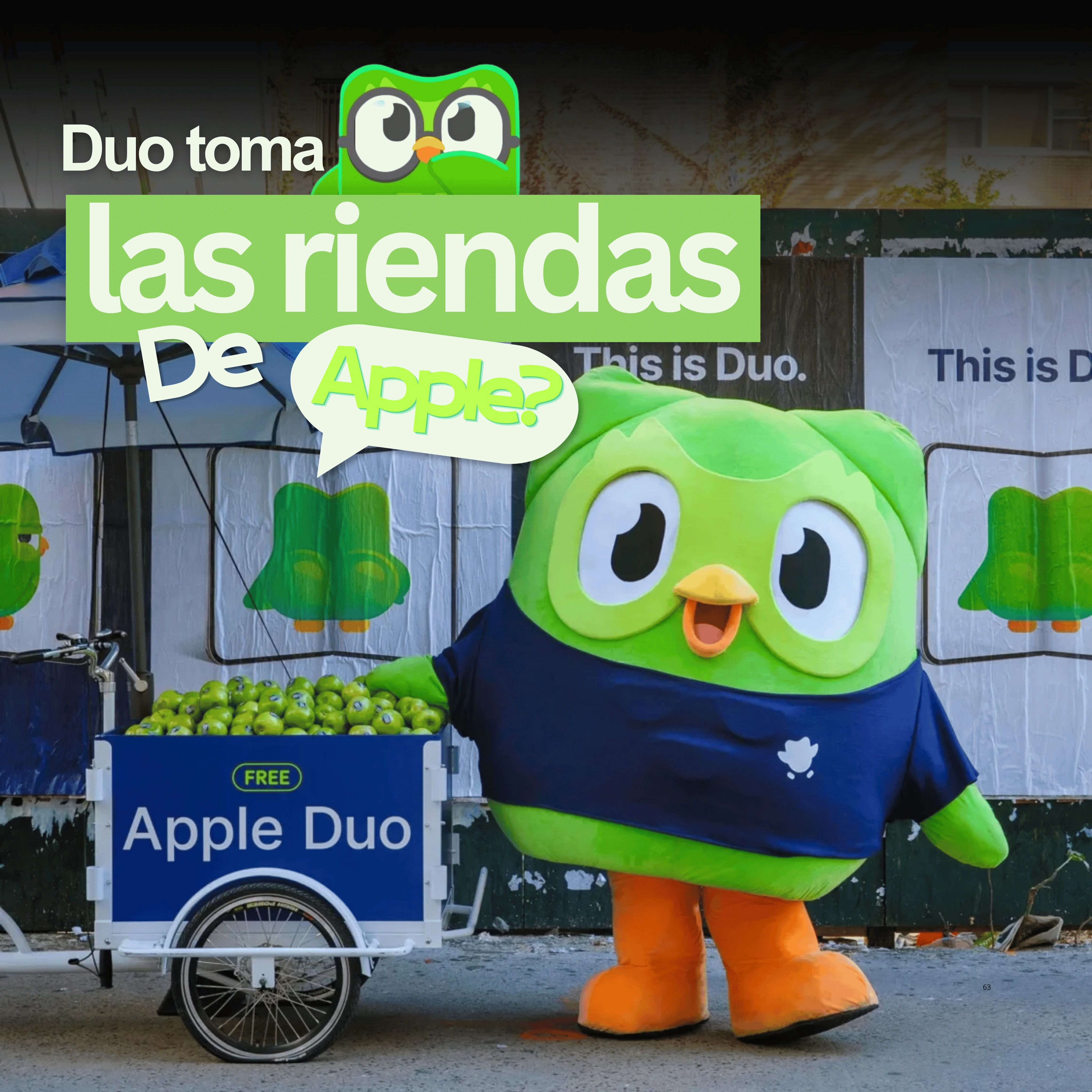 Duolingo aprovecha el iPhone Duo con una activación OOH