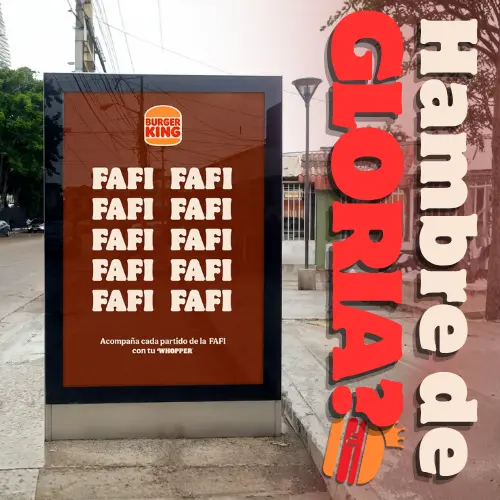 Burger King se suma a DIALMUN FAFI con campaña del Whopper