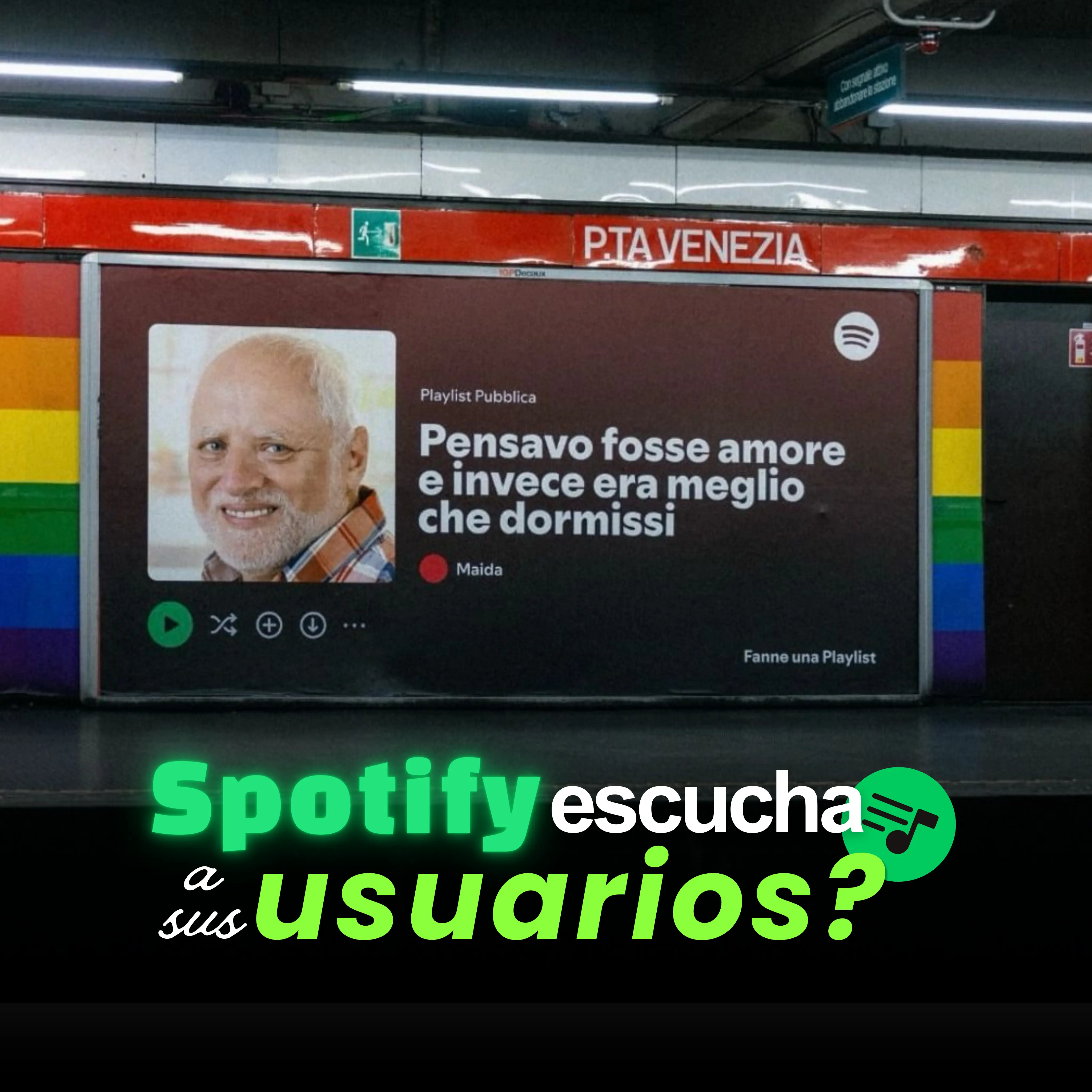 Spotify lleva títulos de playlists creadas por usuarios a las calles de Milán