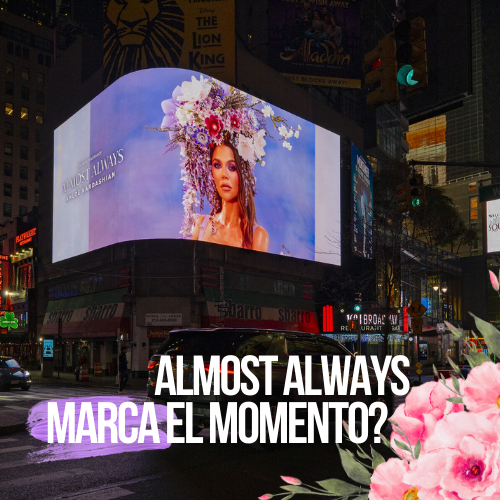 Khloé Kardashian lanza su fragancia Almost Always en Times Square