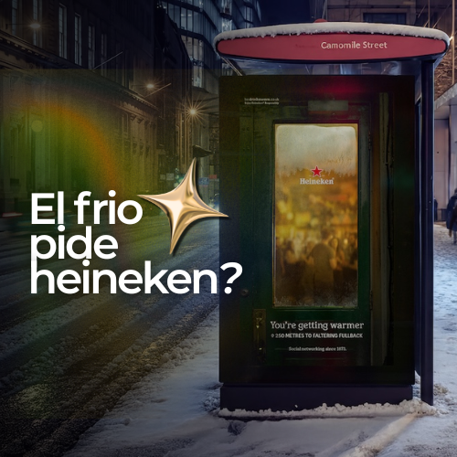 ‘You’re Getting Warm’: Heineken usa DOOH climático para guiar al pub