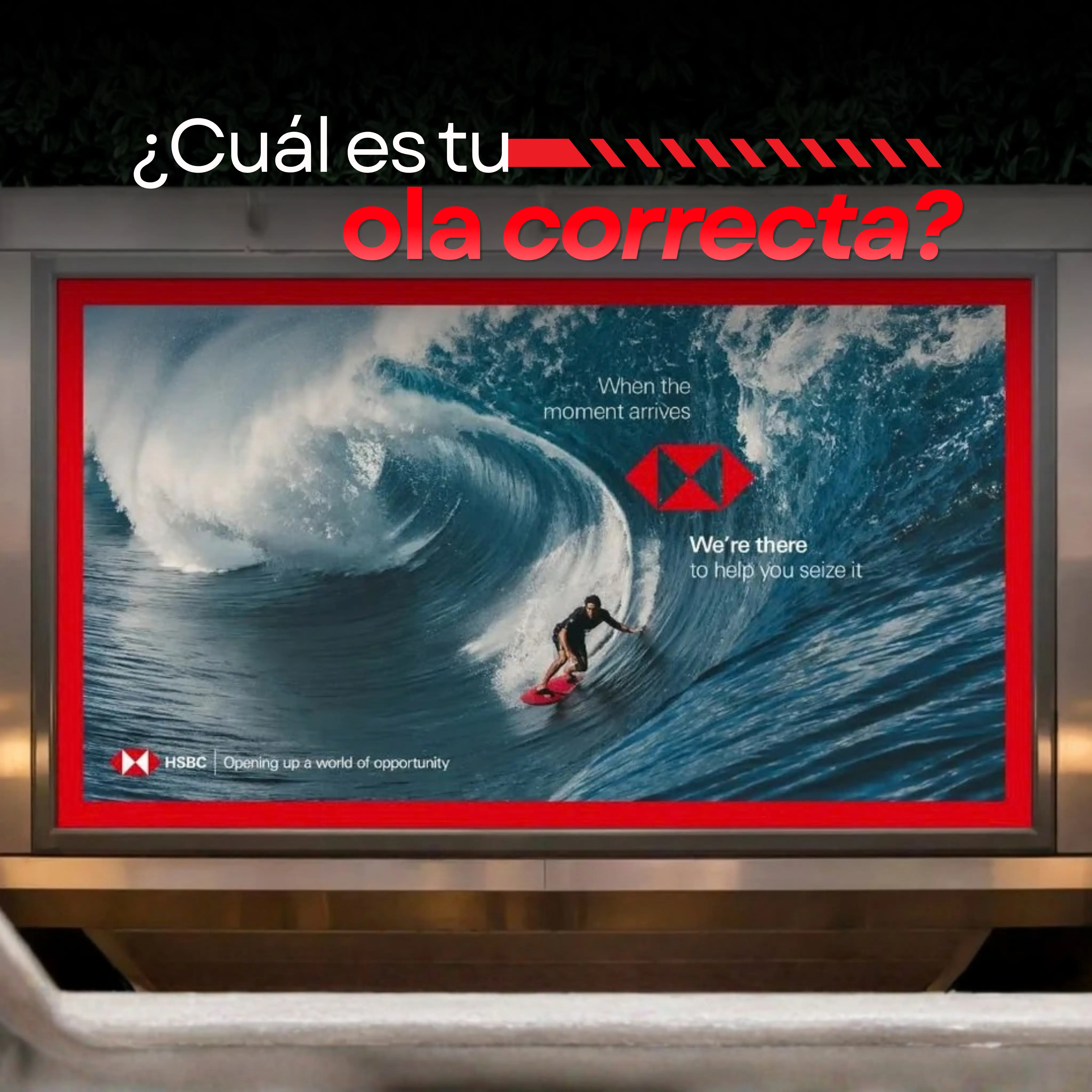 HSBC convierte una ola gigante en una poderosa metáfora de confianza con The Right Wave