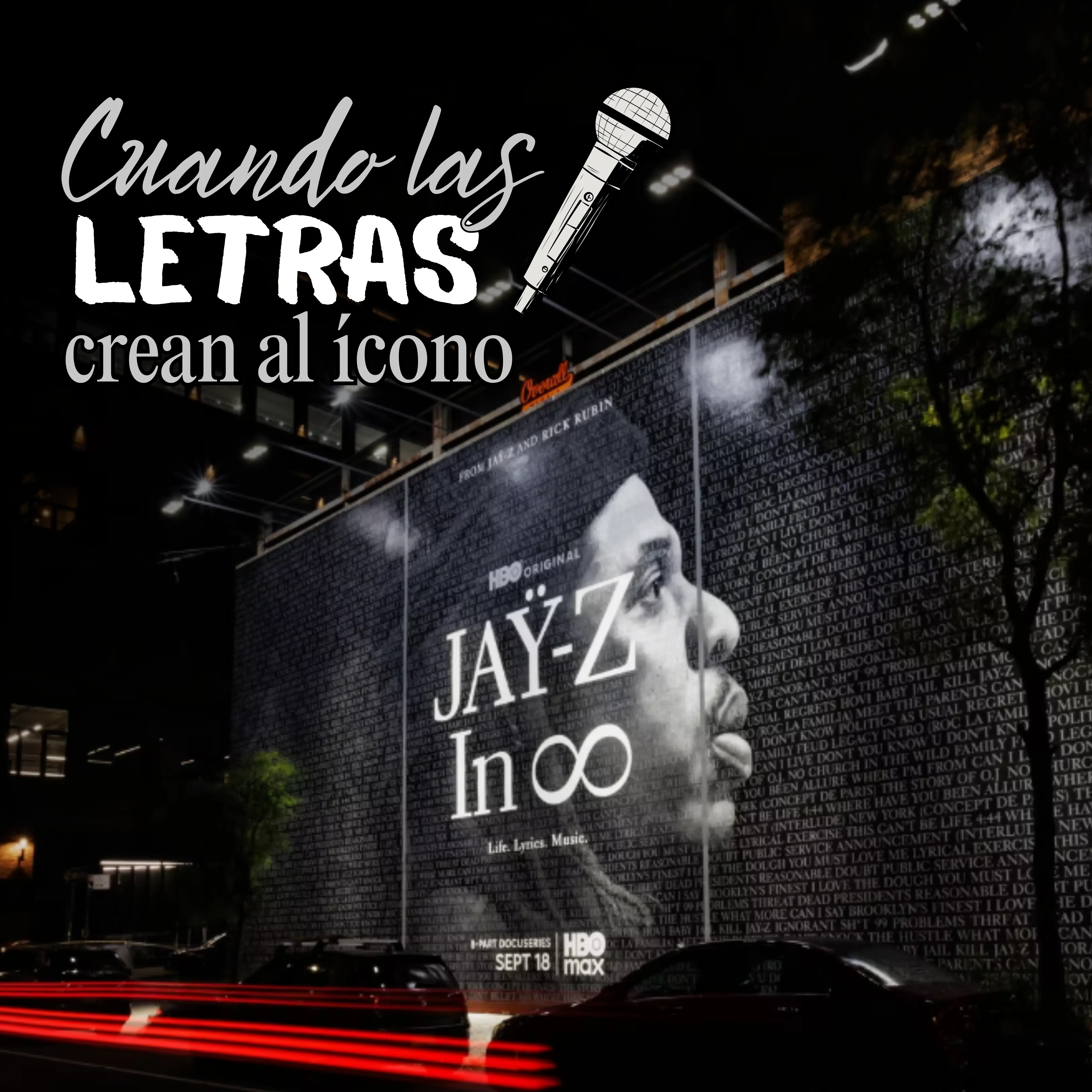 JAY-Z in 8 lleva 30 años de legado del hip-hop a murales OOH en Brooklyn y SoHo