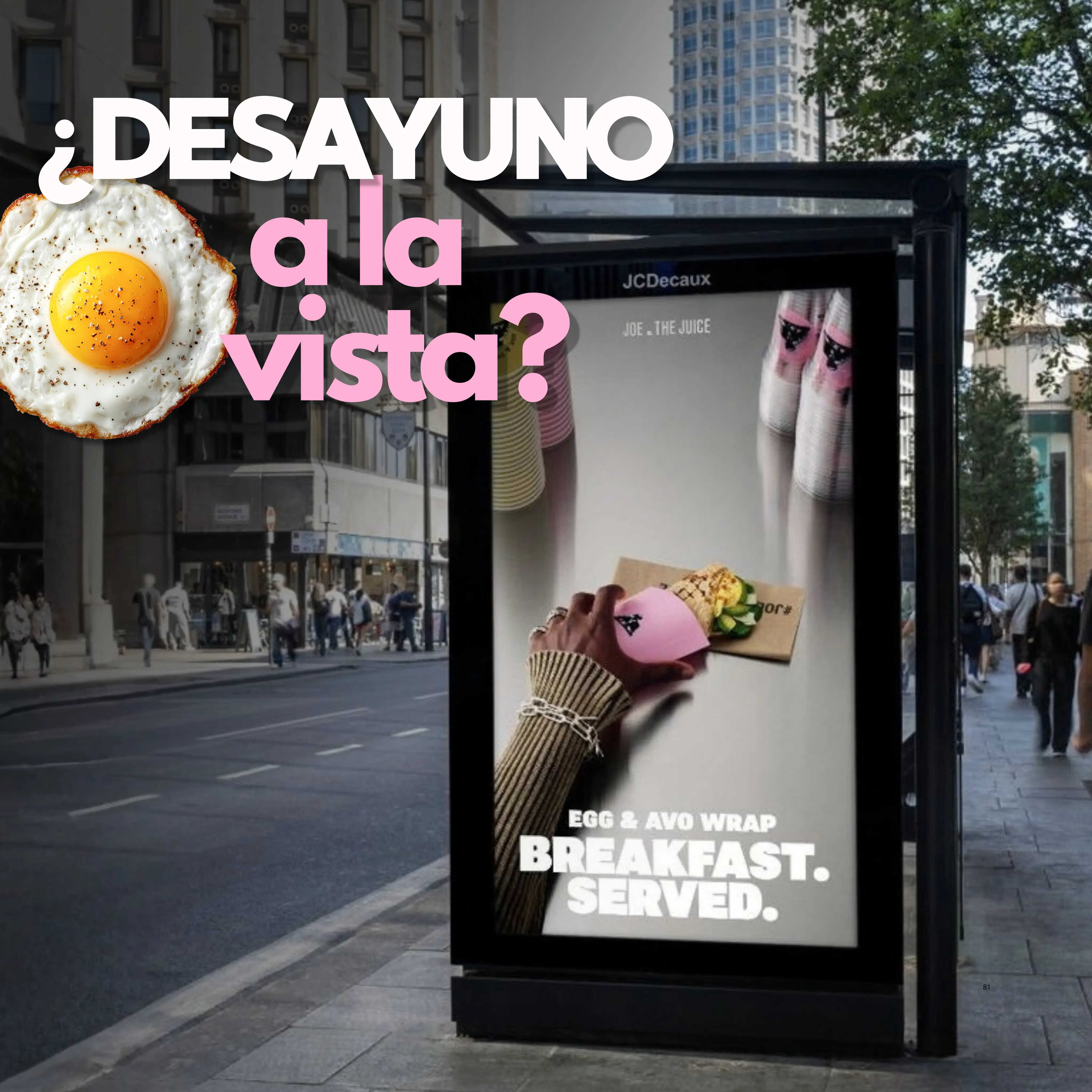 JOE & THE JUICE lleva su nuevo desayuno a Londres con una campaña programática DOOH