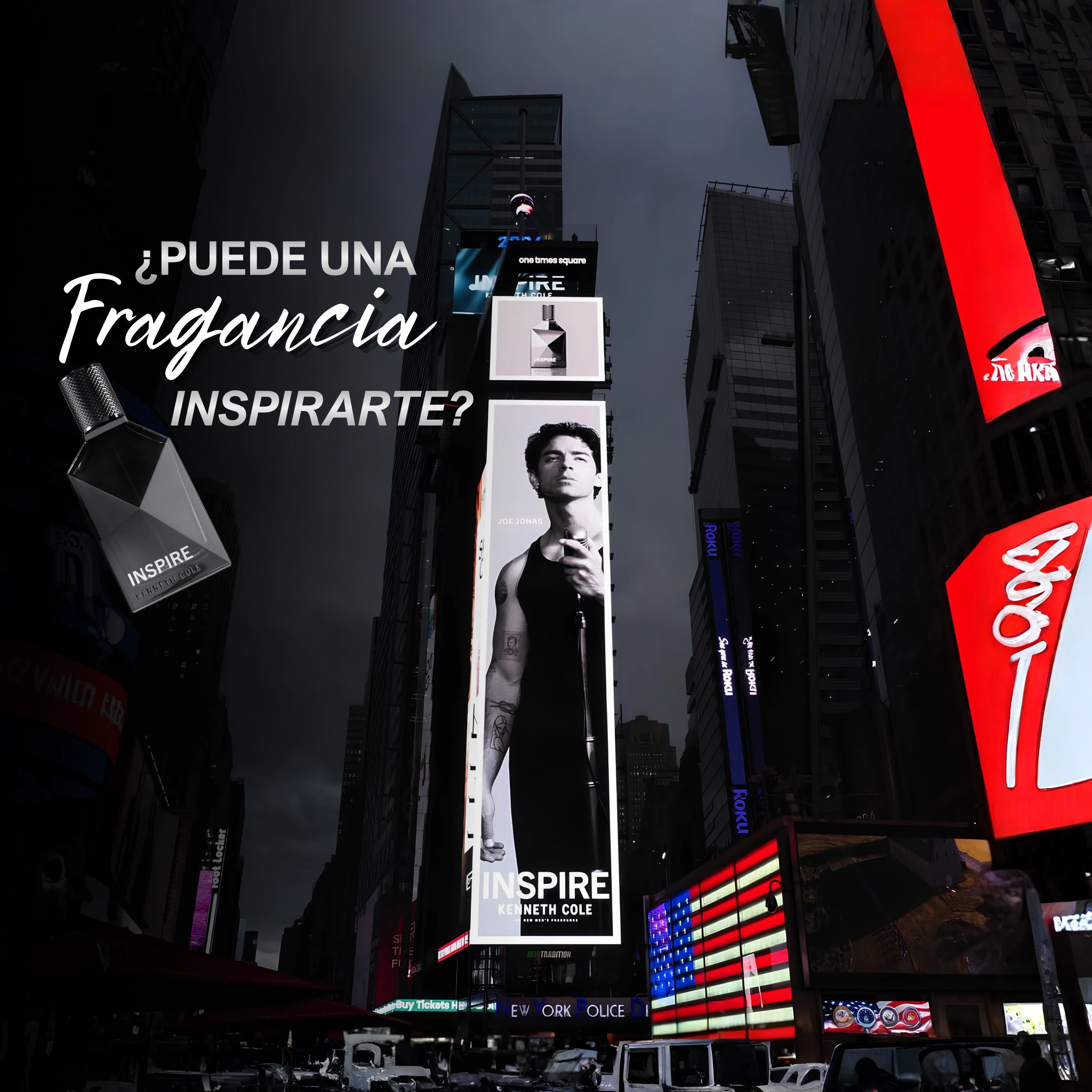 Kenneth Cole revela a Joe Jonas como embajador de INSPIRE con una campaña OOH teaser