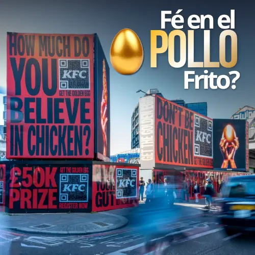 Publicidad exterior de KFC: BELIEVE Chapter 3 y participación inmersiva