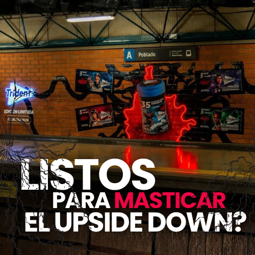 Trident x Stranger Things 5: mural estilo Hawkins en Metro