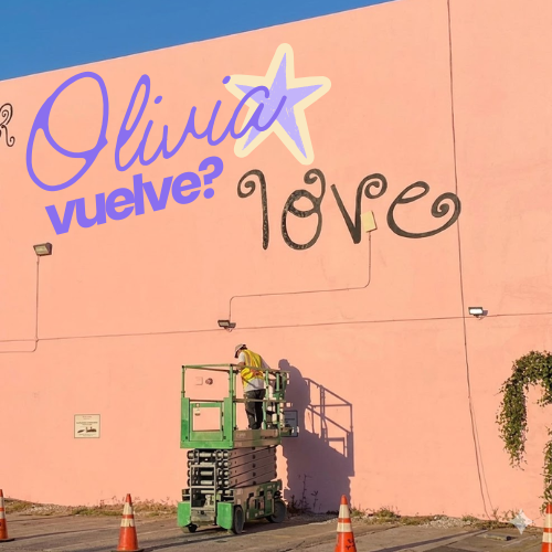 Olivia Rodrigo y su ‘era pink’: mural + playlist