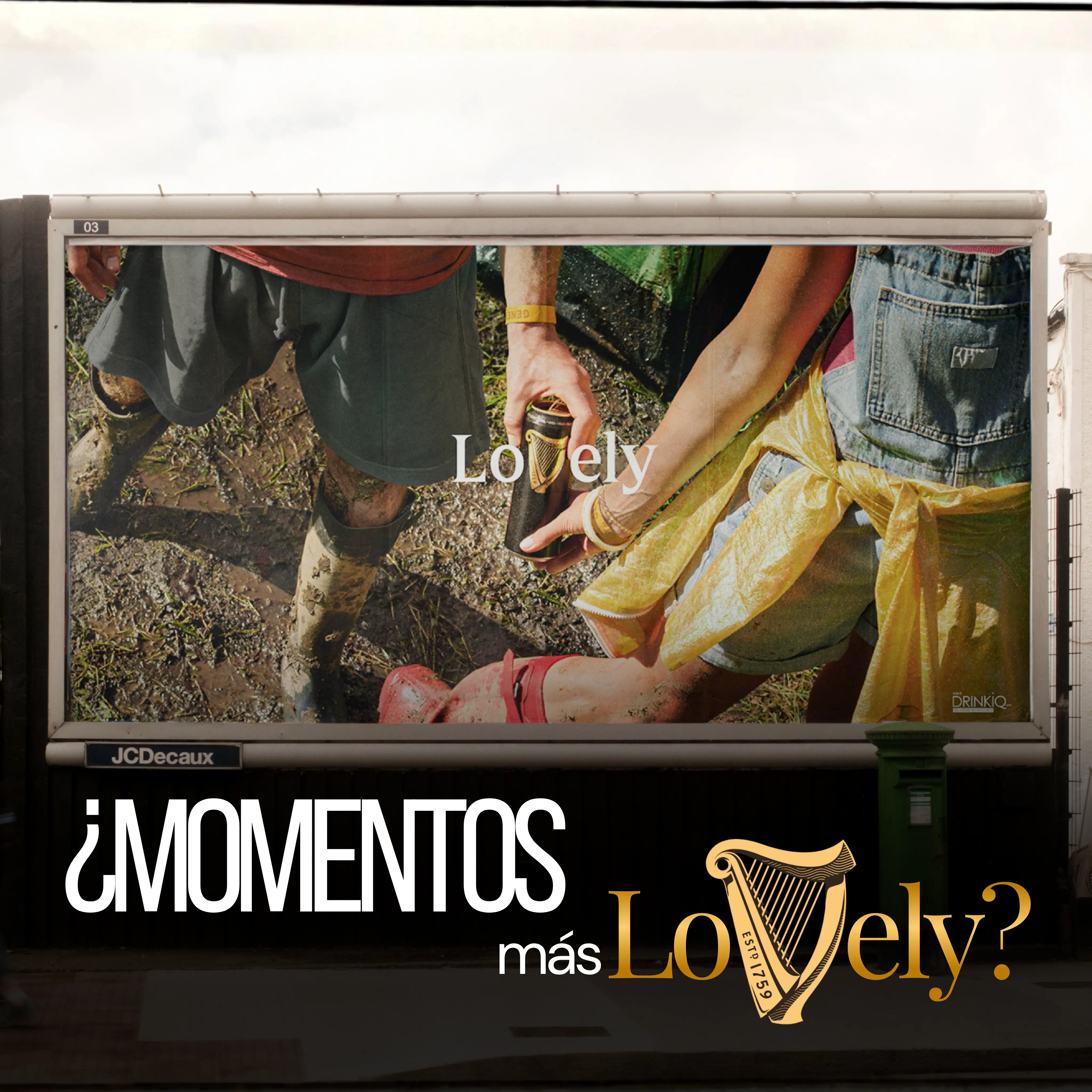 Guinness lanza LoVely, una campaña OOH que da nueva vida a su arpa