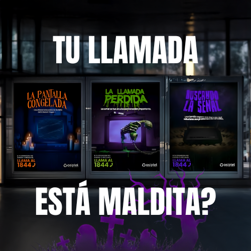 OSIPTEL convierte las fallas de señal en cine de terror