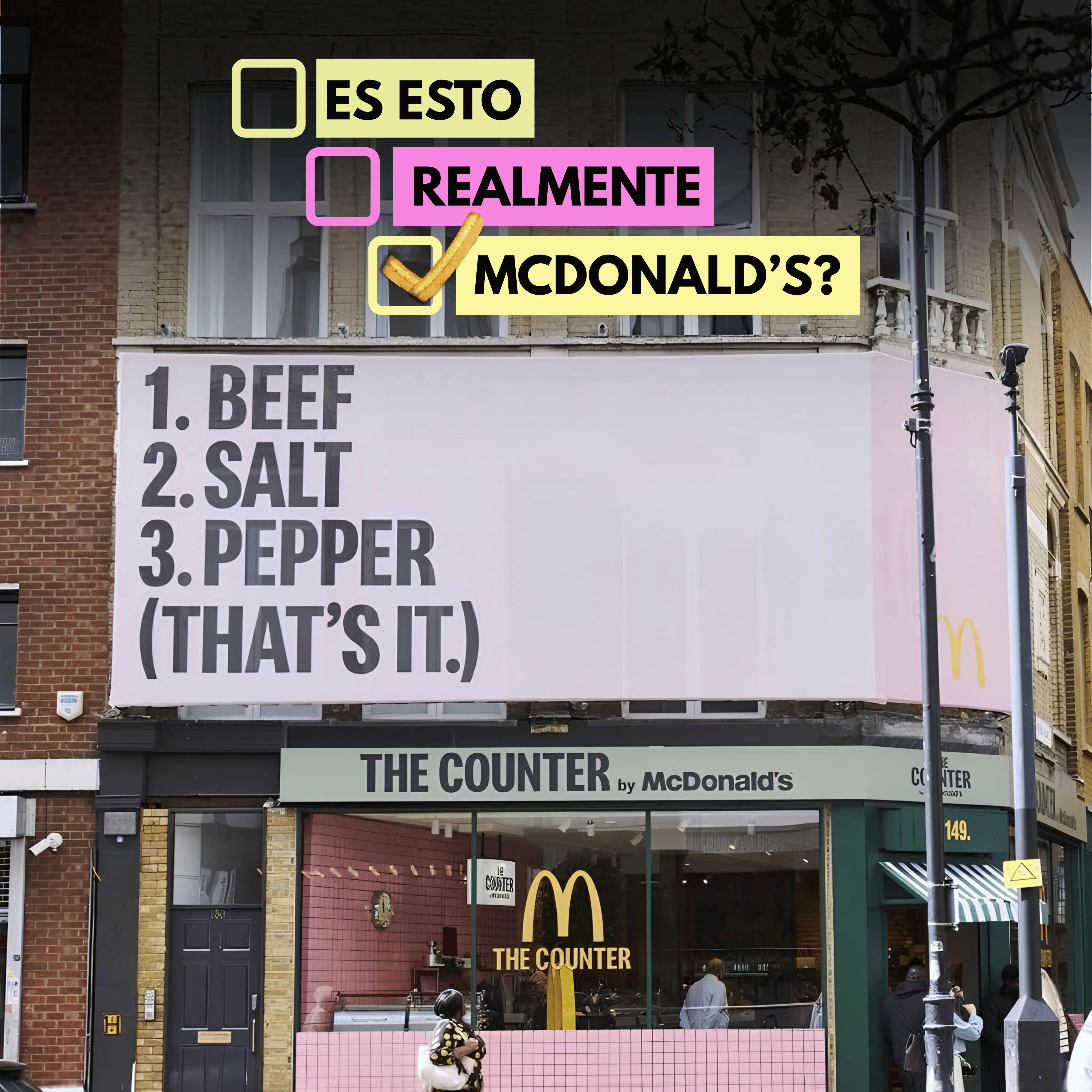 McDonald’s desafía mitos sobre sus hamburguesas con The Counter en Shoreditch