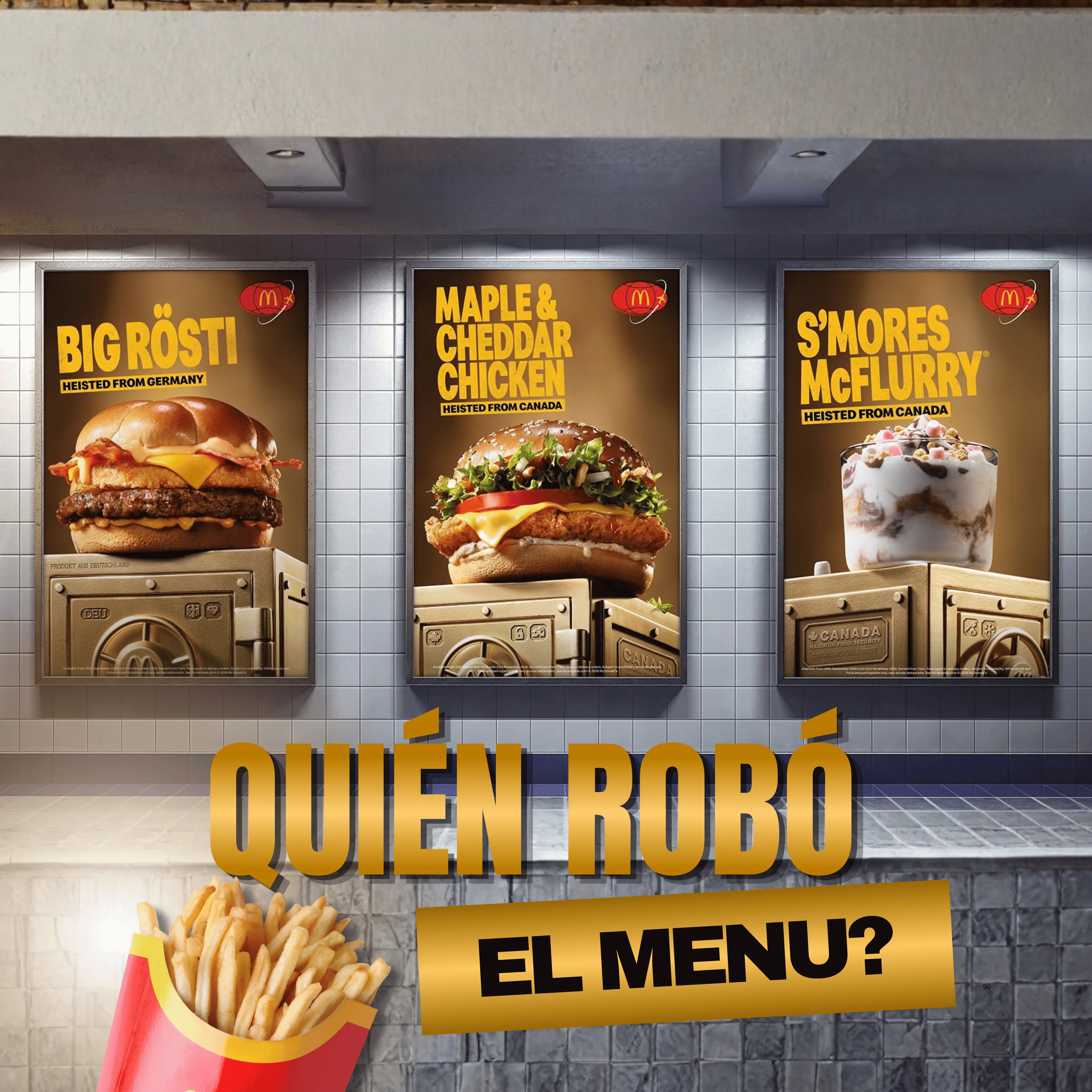 McDonald’s y Leo UK expanden World Menu Heist con OOH, activaciones y menú global
