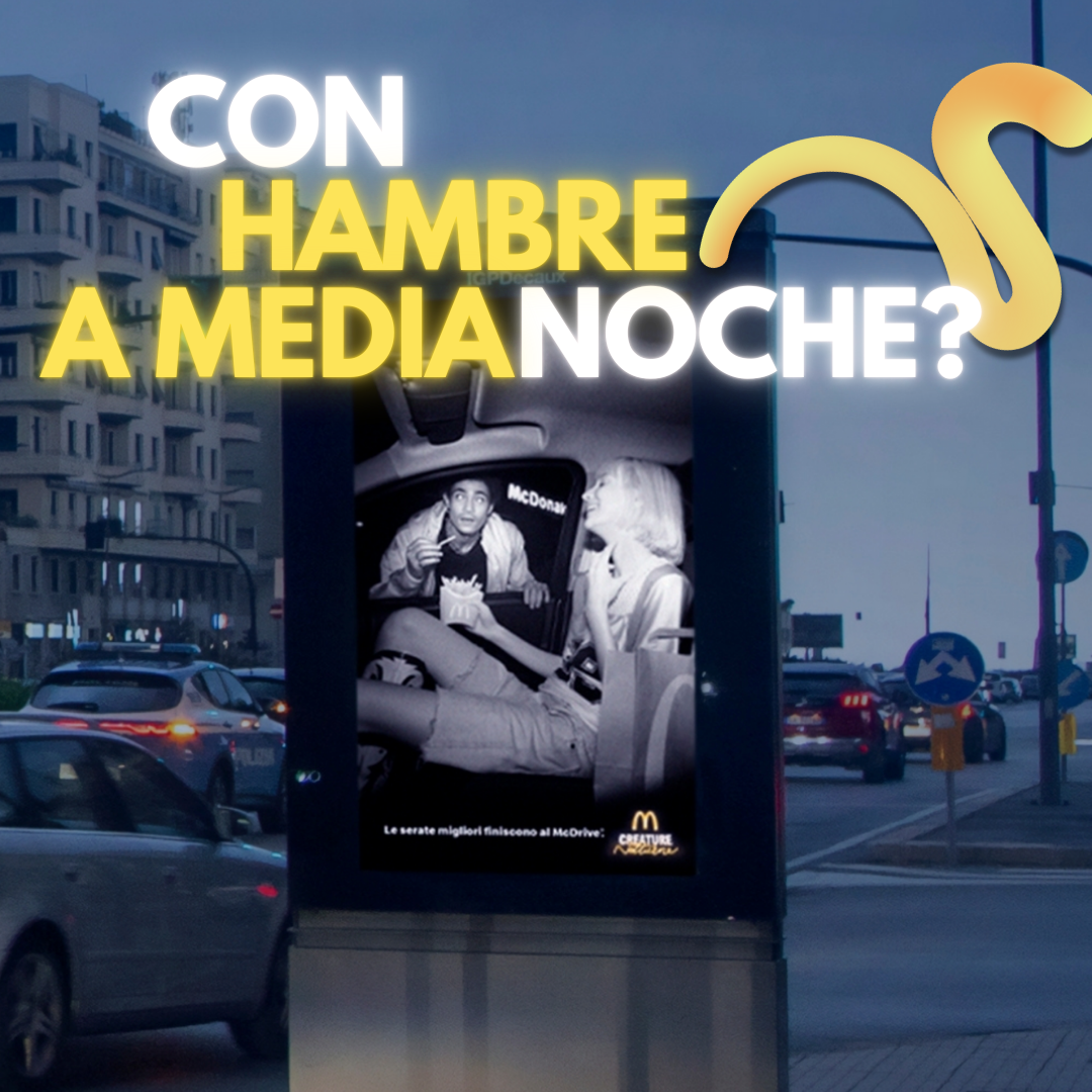 McDonald’s e IGPDecaux lanzan campaña DOOH nocturna en Italia