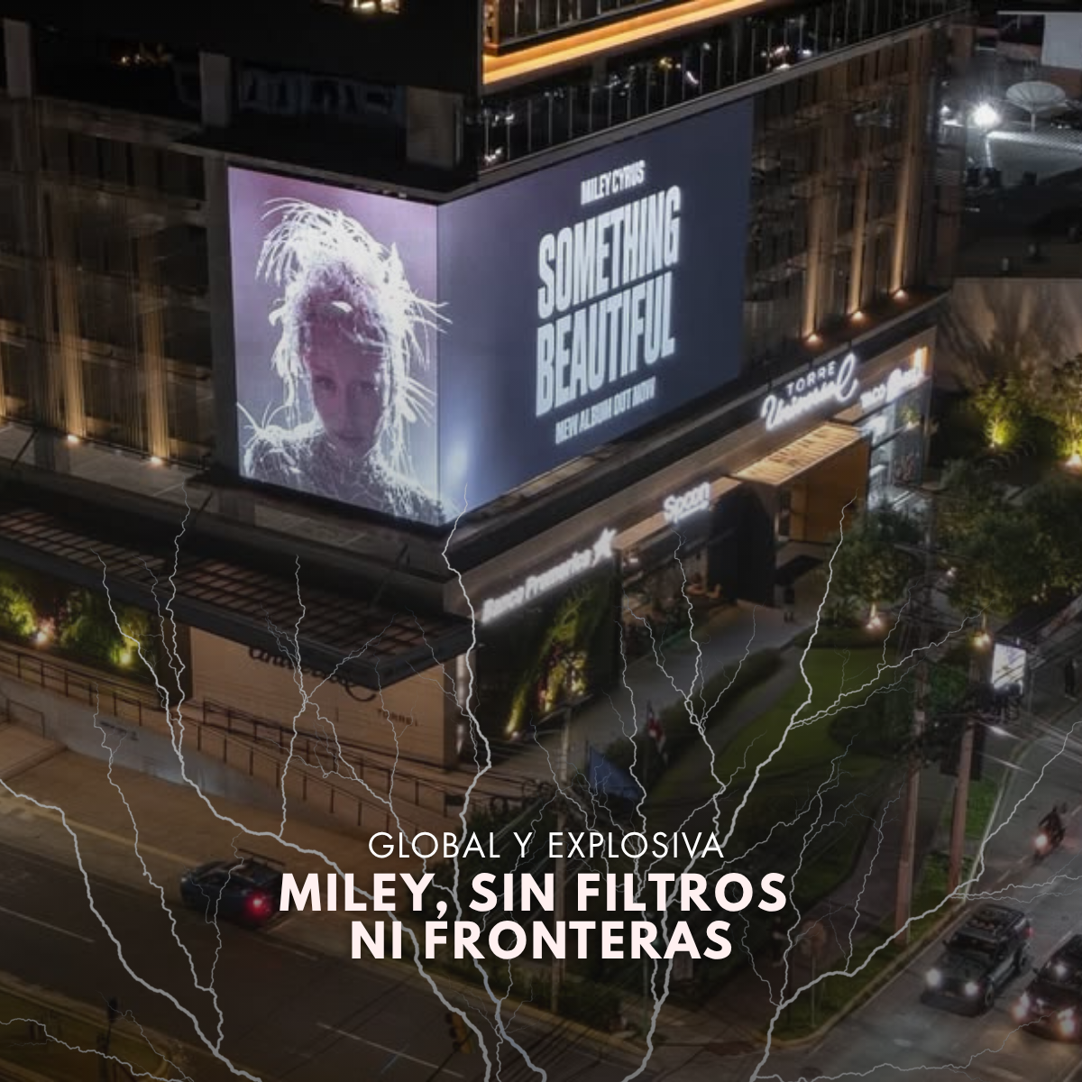 Miley Cyrus impacta con campaña global de espectaculares