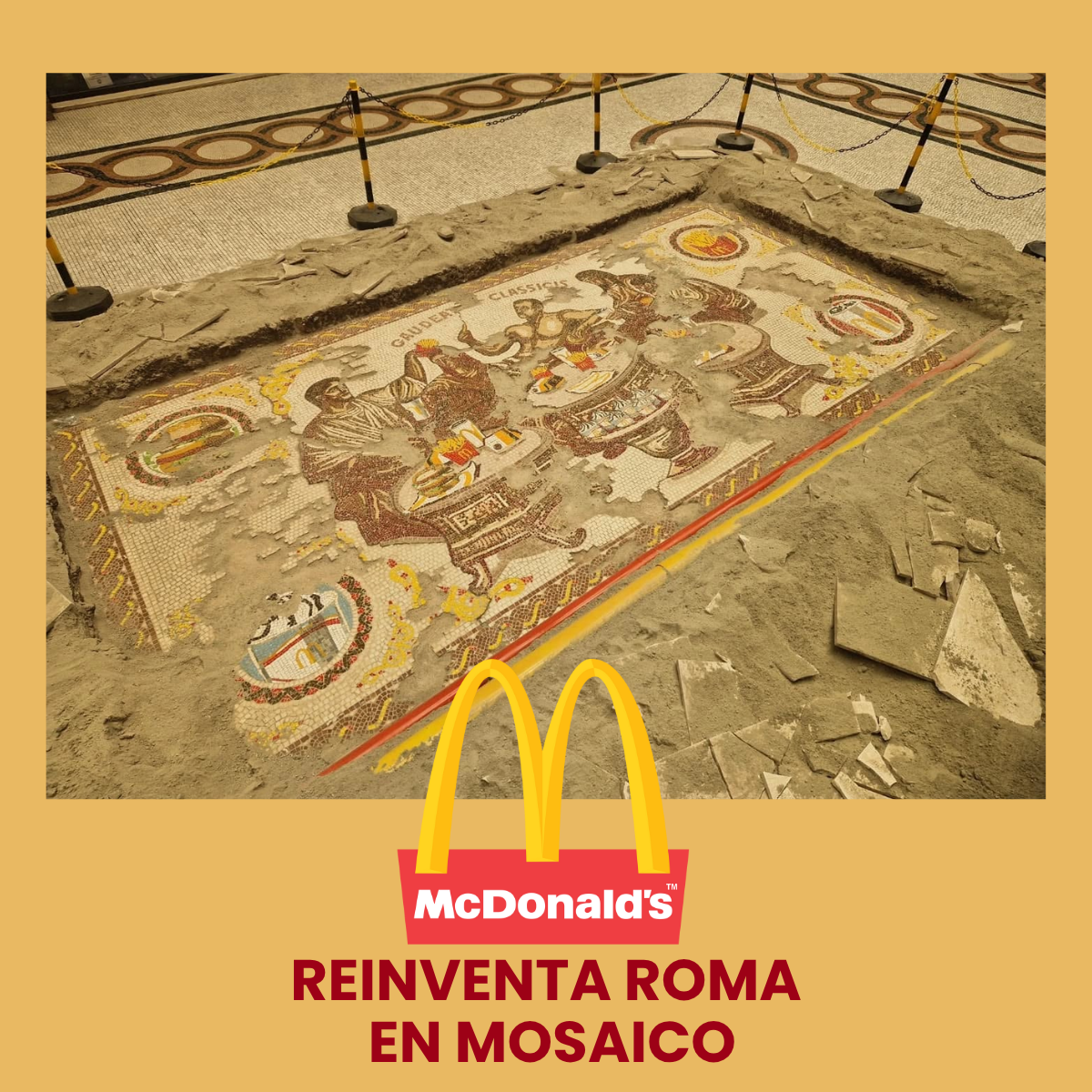 McDonald's revive el arte romano en su nueva campaña publicitaria