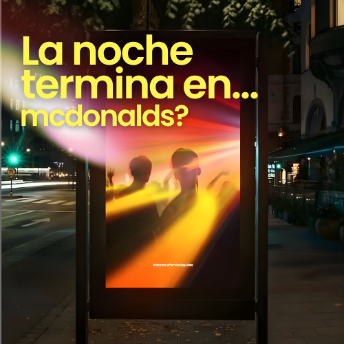 McDonald’s ilumina la noche con su M en OOH