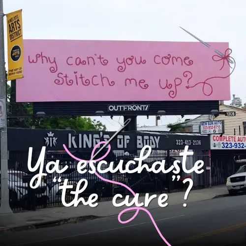 Publicidad exterior de Olivia Rodrigo: Billboard 'The Cure' en Los Ángeles