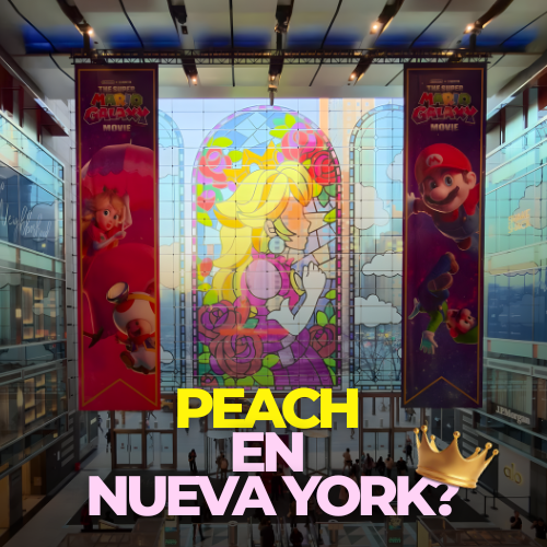 Super Mario y Peach: instalación en Nueva York