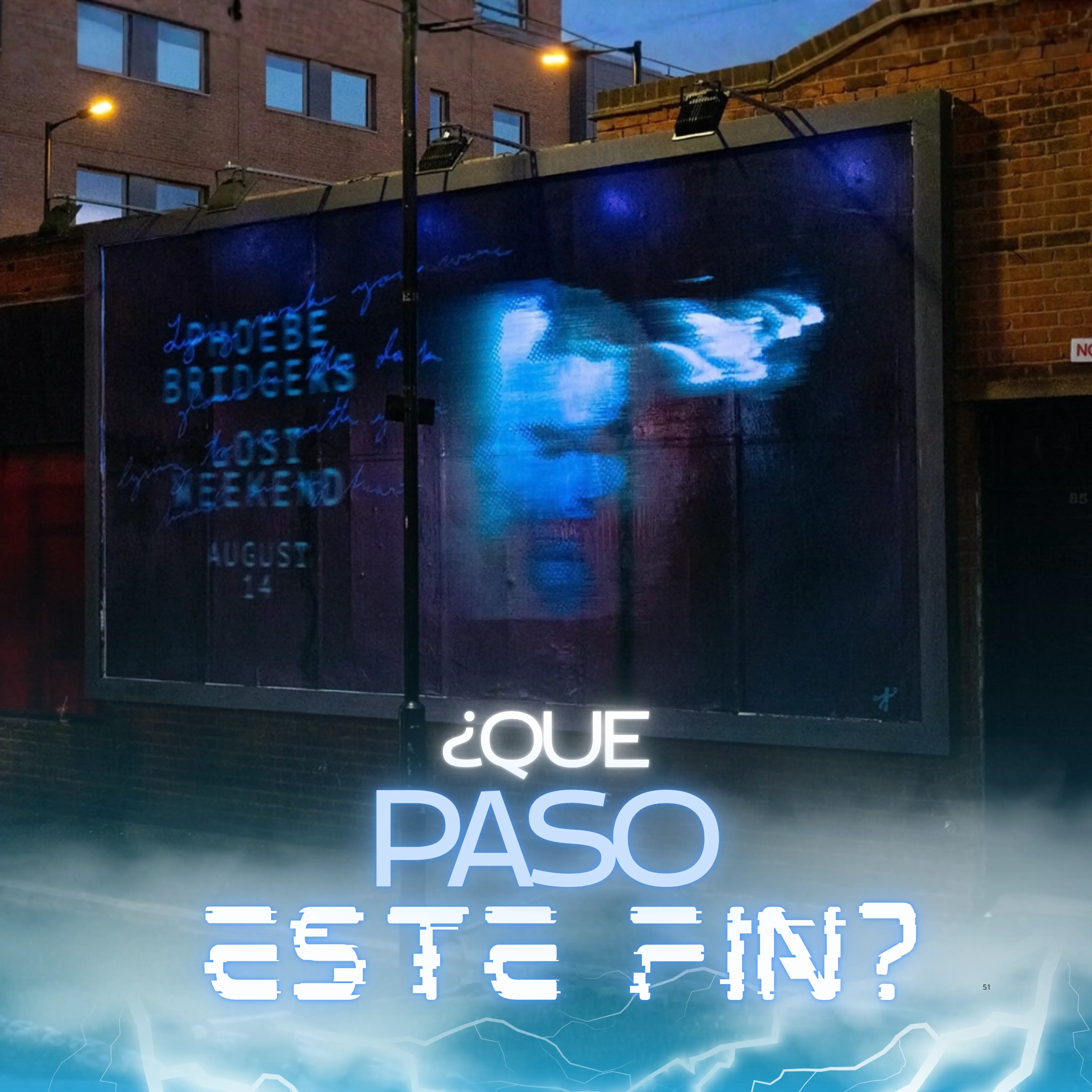 Phoebe Bridgers lleva “Lost Weekend” a la calle con un billboard OOH de pintura UV