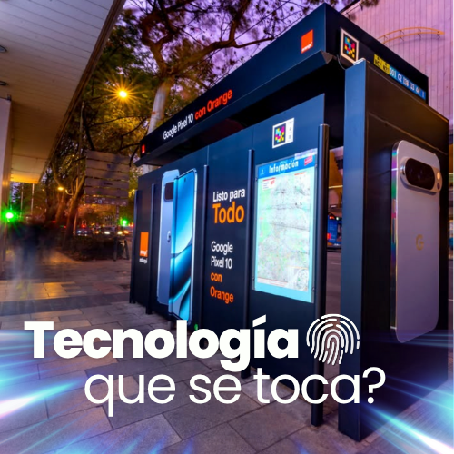 Google España y Orange transforman marquesinas con el Google Pixel 10