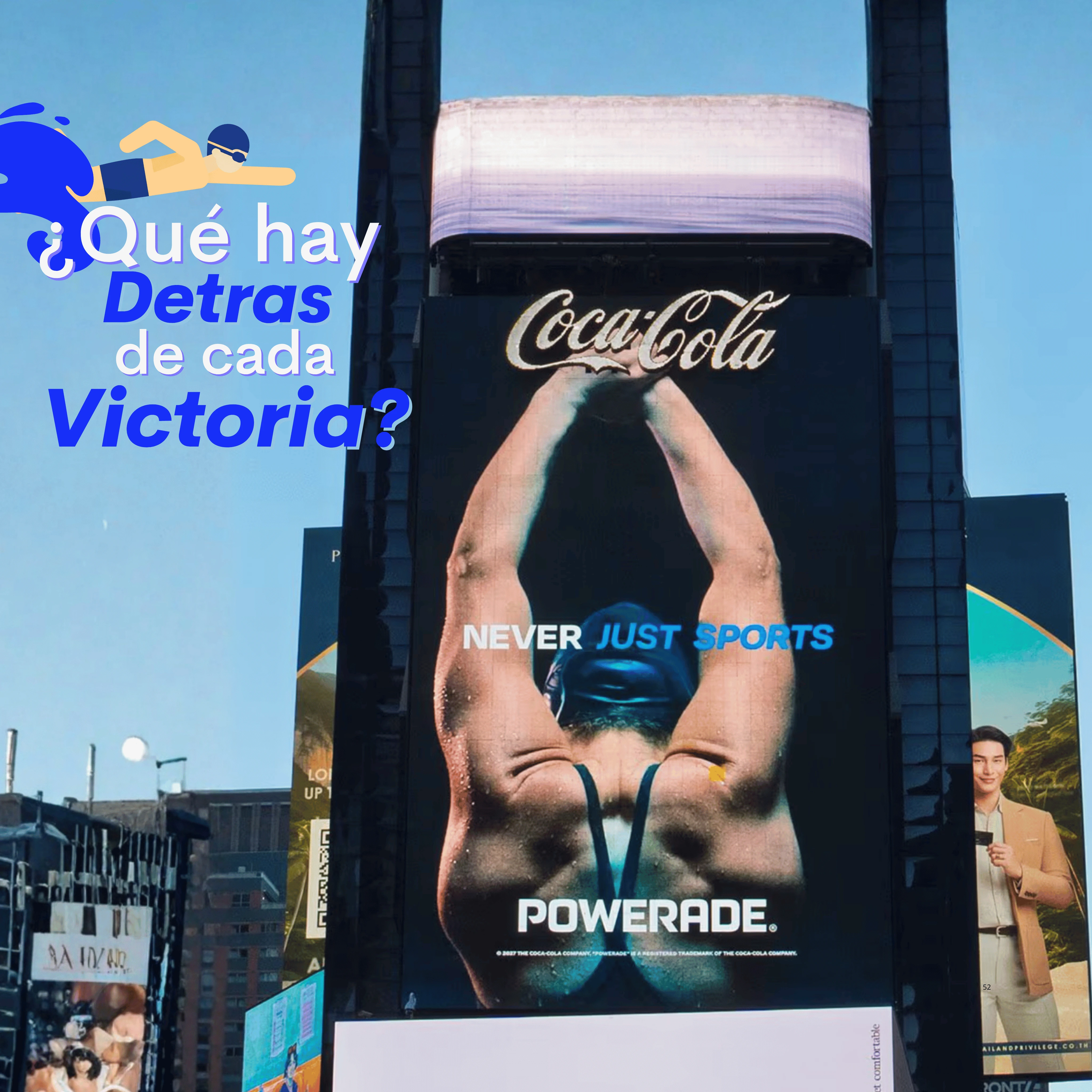POWERADE y Never Just Sports: Publicidad exterior y DOOH en Times Square