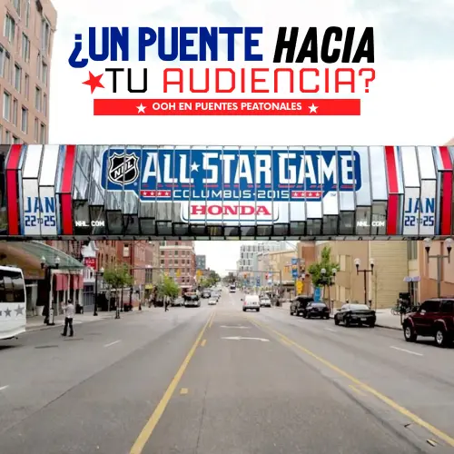 Publicidad en Puentes Peatonales