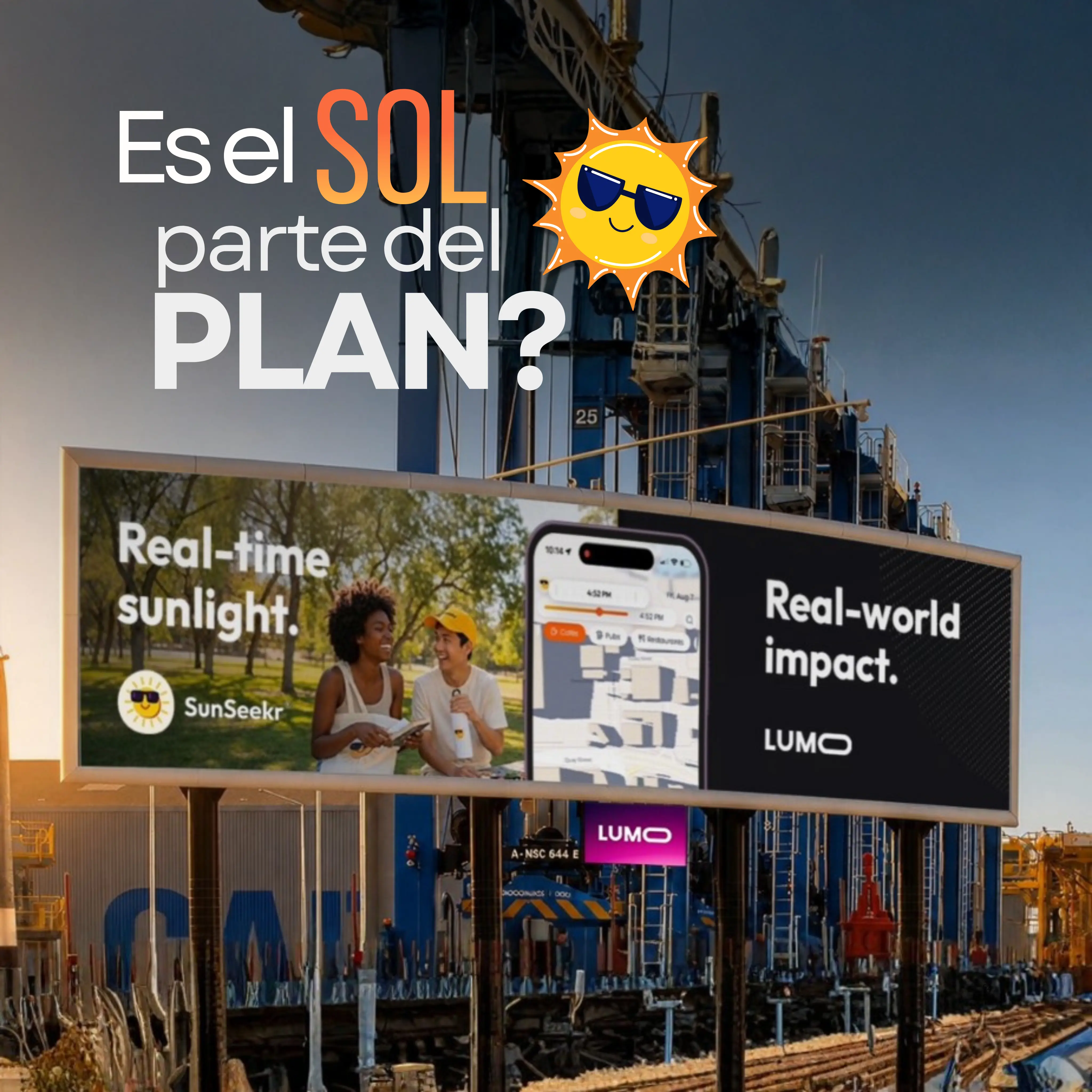 Lumo y SunSeekr: Publicidad DOOH inteligente con datos de sol y sombra