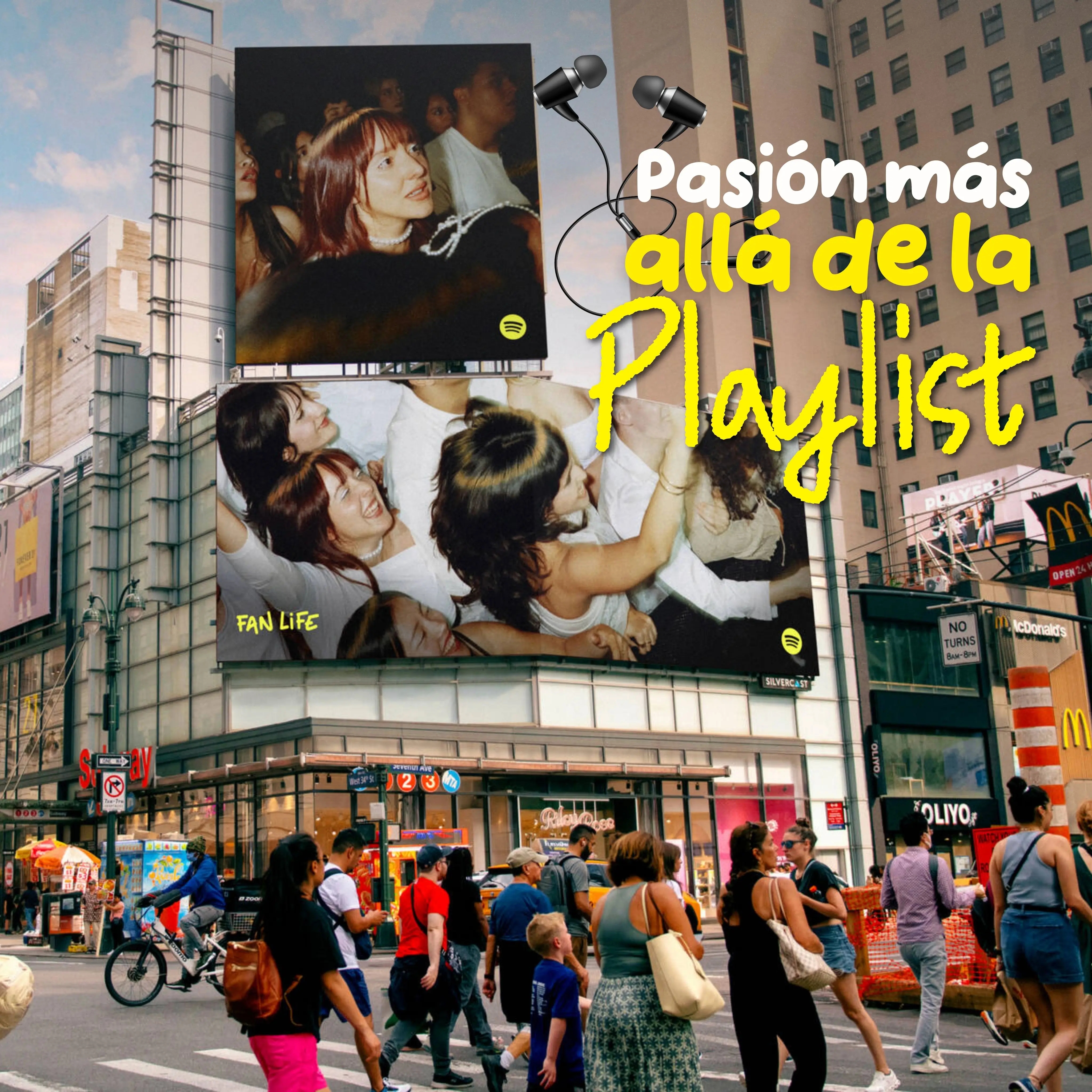Spotify lleva la pasión de los fandoms a billboards y wild postings con Fan Life